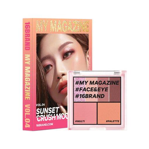 16BRAND My Magazine Shadow Palette - 10 Shades | Blendable, Long-Lasting & Ultra-Pigmented