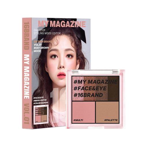 16BRAND My Magazine Shadow Palette - 10 Shades | Blendable, Long-Lasting & Ultra-Pigmented