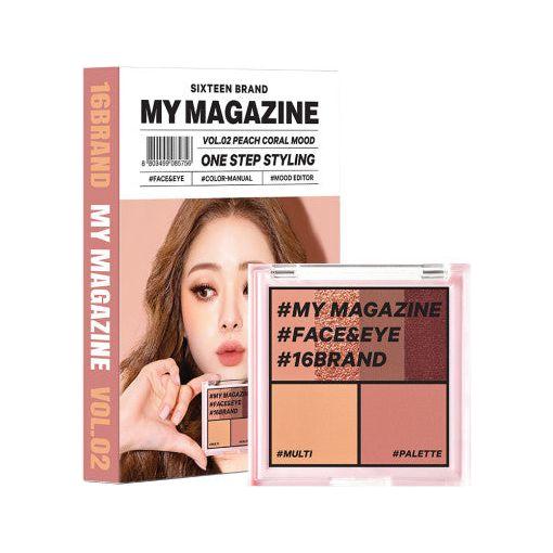 16BRAND My Magazine Shadow Palette - 10 Shades | Blendable, Long-Lasting & Ultra-Pigmented