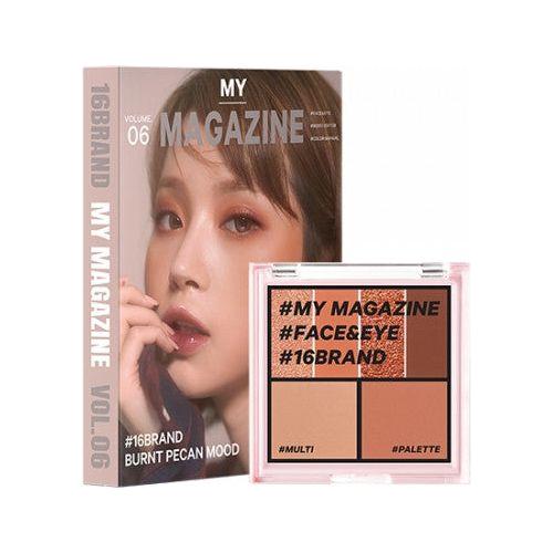 16BRAND My Magazine Shadow Palette - 10 Shades | Blendable, Long-Lasting & Ultra-Pigmented