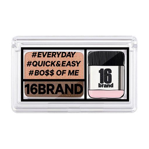 16BRAND Sixteen Eye Magazine - 7 Shades | One-Swipe Eyeshadow Duo for Effortless Perfection