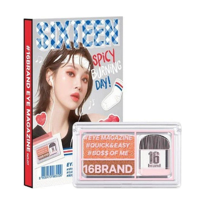 16BRAND Sixteen Eye Magazine - 7 Shades | One-Swipe Eyeshadow Duo for Effortless Perfection