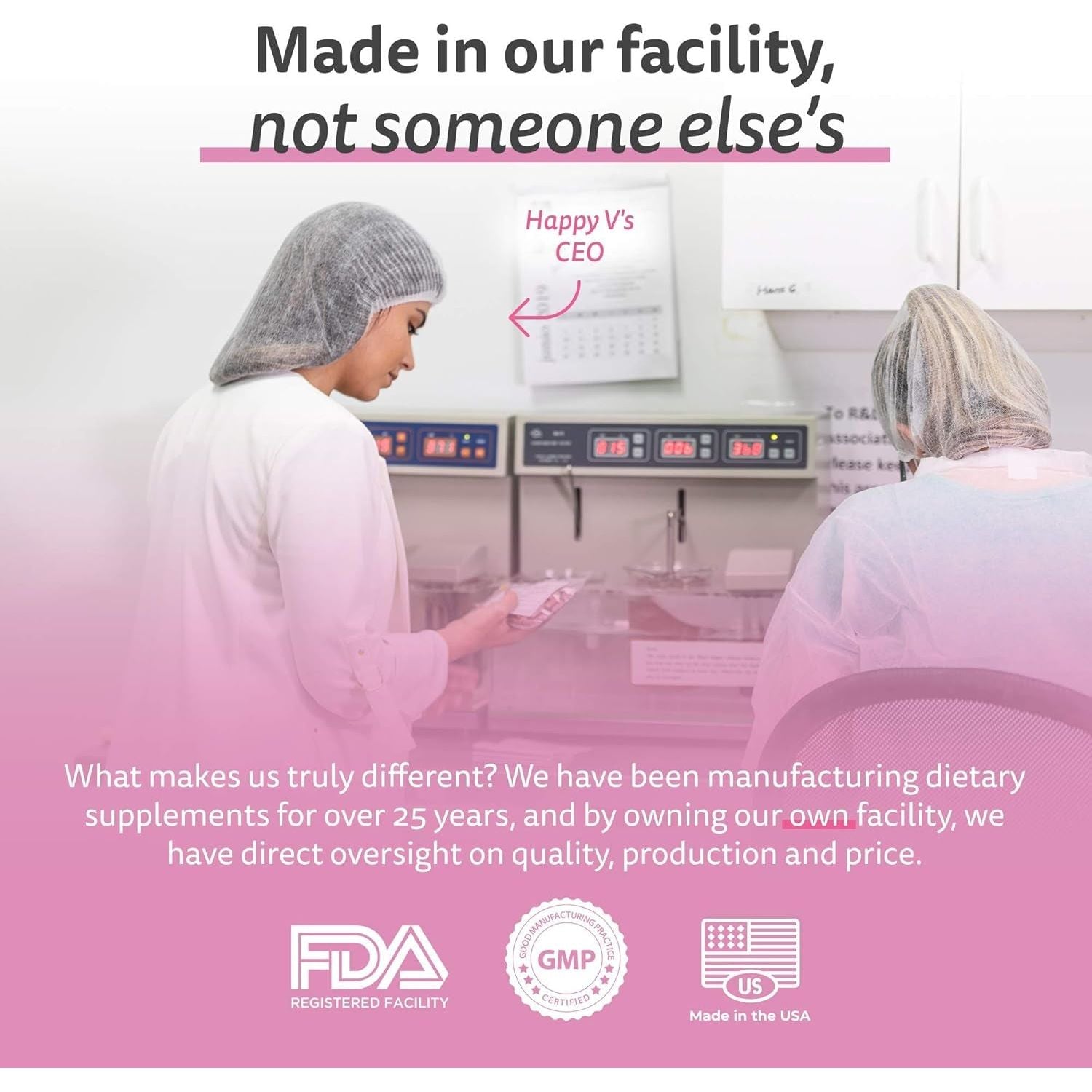 Happy V Women’s Daily D-Mannose + Cranberry – 60 Vegan Capsules UTI Prevention & Urinary Tract Health Support