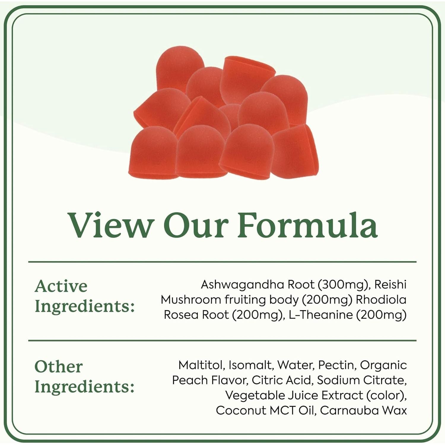 Plant People WonderCalm Mushroom Gummies 60 Gummies | Stress Relief & Mood Support with Ashwagandha, Reishi & L-Theanine