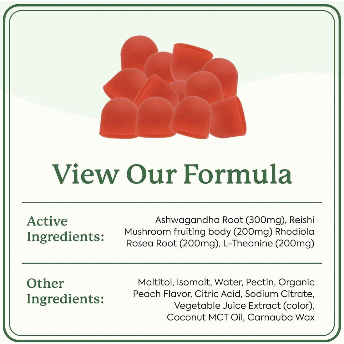 Plant People WonderCalm Mushroom Gummies 60 Gummies | Stress Relief & Mood Support with Ashwagandha, Reishi & L-Theanine