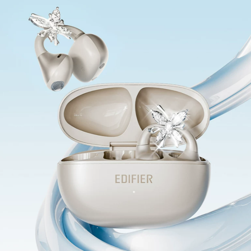 EDIFIER X Clip AI Ear-Clip Bluetooth Earbuds - Open Ear Wireless