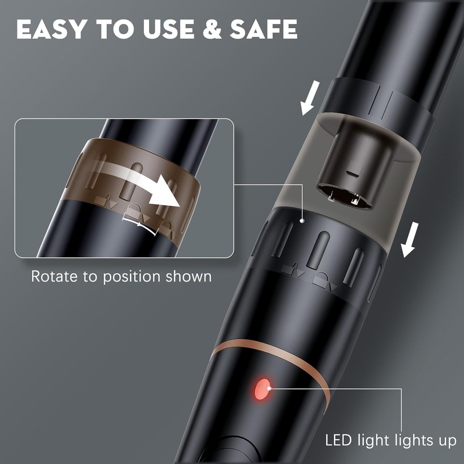 6-in-1 Curling Wand Set | Tourmaline Ceramic Hair Curler with Interchangeable Barrels