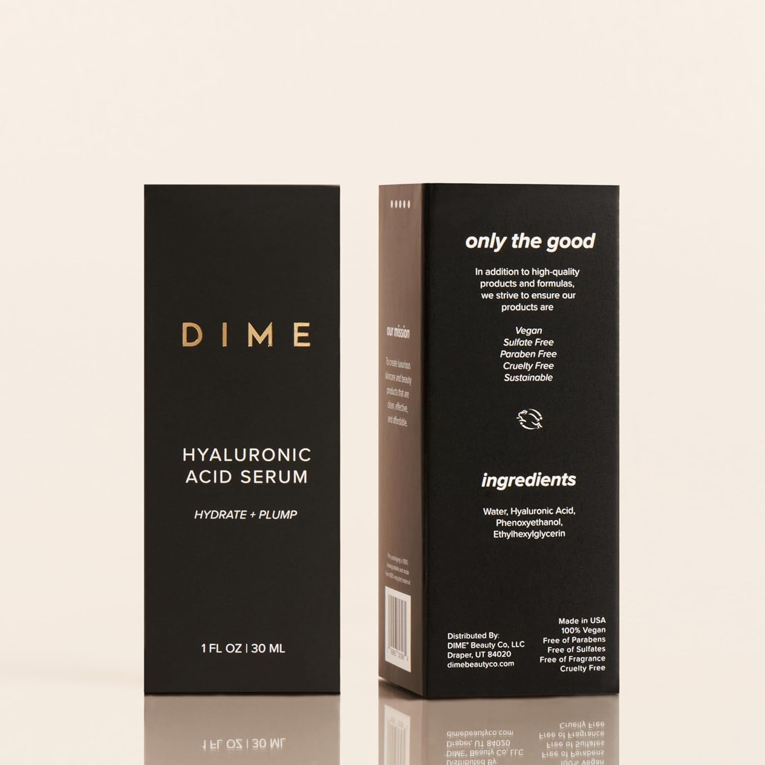 DIME Hyaluronic Acid Serum - 30ml | Deep Hydration & Skin-Plumping Glow Booster