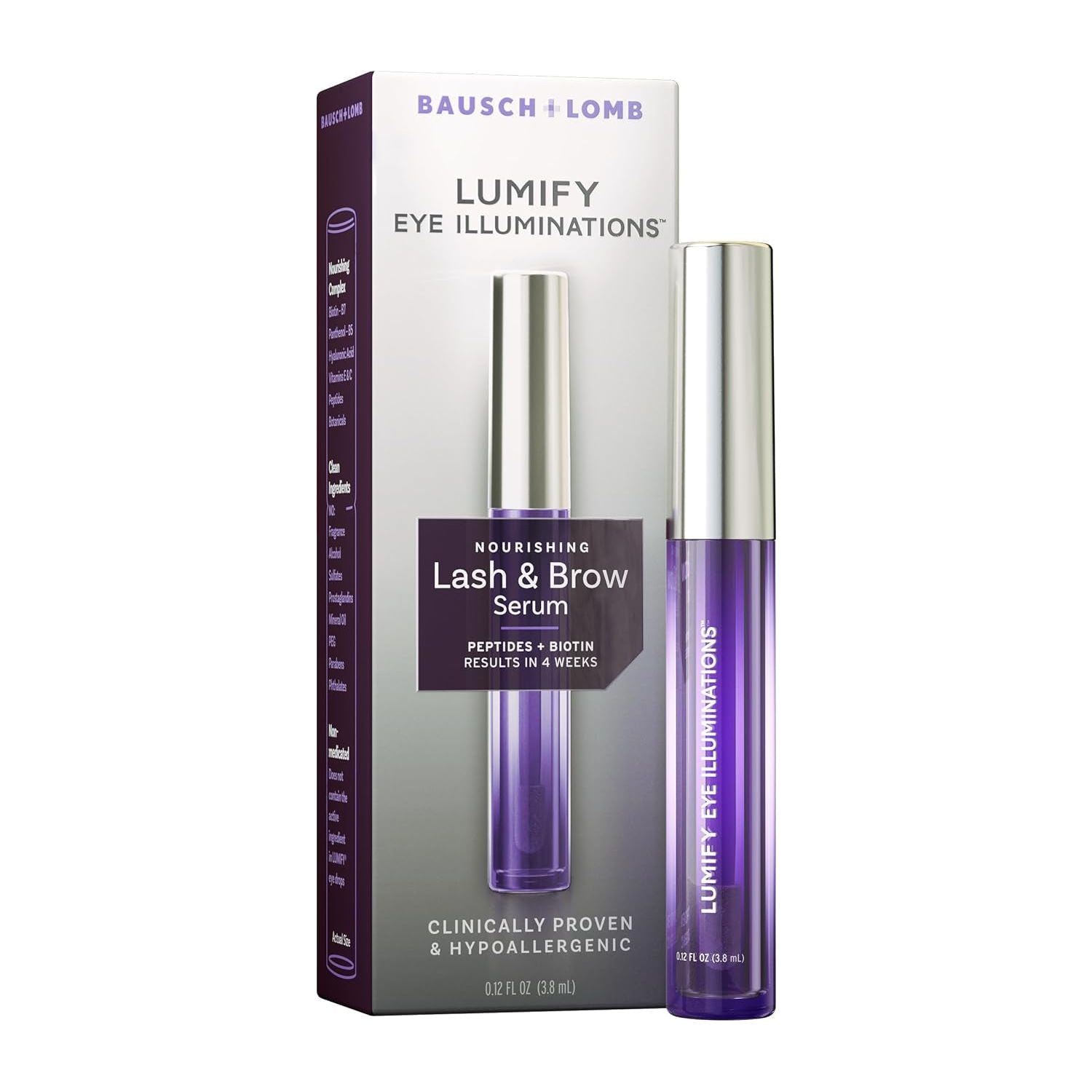 LUMIFY Eye Illor LUMIFY Eye Illuminations Nourishing Lash & Brow Serum 3.8ml | Fuller-Looking Lashes & Brows in Just 4 Weeks!
