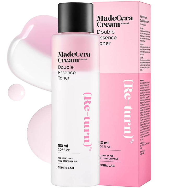 BEISIKS SKINRxLAB MadeCera Cream Double Essence Toner – 150ml | Hydrating Dual-Layer Toner for Smoother, Calmer Skin