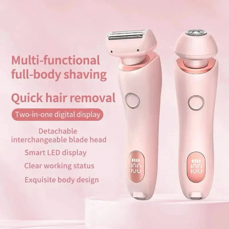 2-in-1 Hair Removal Epilator - USB Rechargeable Trimmer & Epilator for Smooth Skin