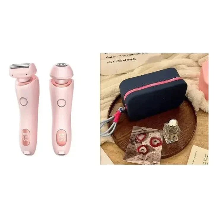 2-in-1 Rechargeable Hair Removal Epilator - Gentle, Waterproof Shaver for Silky Smooth Skin | USB Rechargeable &amp; Pain-Free
