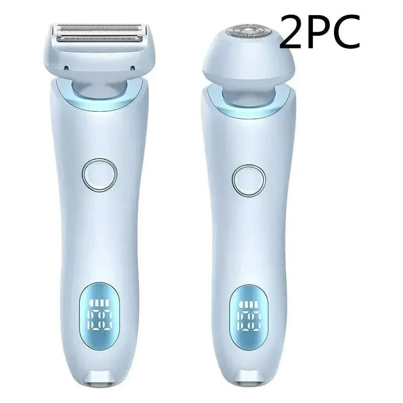 2-in-1 Rechargeable Hair Removal Epilator - Gentle, Waterproof Shaver for Silky Smooth Skin | USB Rechargeable &amp; Pain-Free
