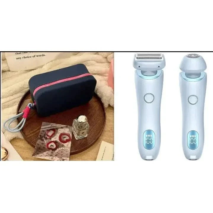2-in-1 Rechargeable Hair Removal Epilator - Gentle, Waterproof Shaver for Silky Smooth Skin | USB Rechargeable &amp; Pain-Free