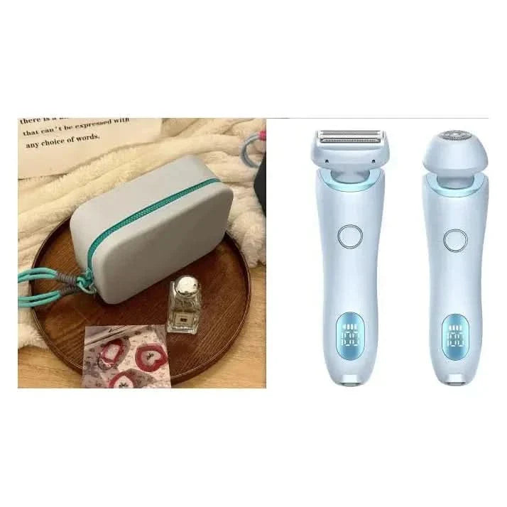 2-in-1 Rechargeable Hair Removal Epilator - Gentle, Waterproof Shaver for Silky Smooth Skin | USB Rechargeable &amp; Pain-Free