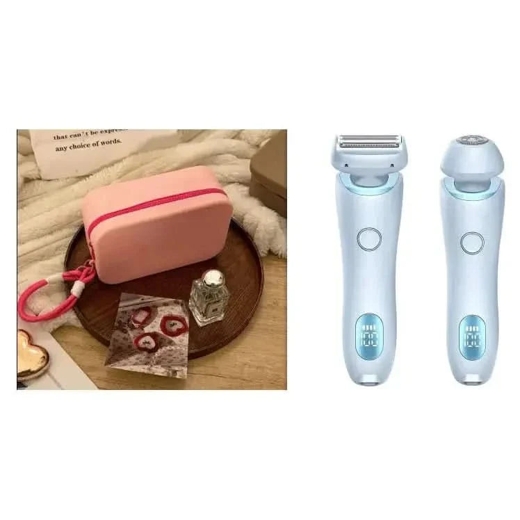 2-in-1 Rechargeable Hair Removal Epilator - Gentle, Waterproof Shaver for Silky Smooth Skin | USB Rechargeable &amp; Pain-Free