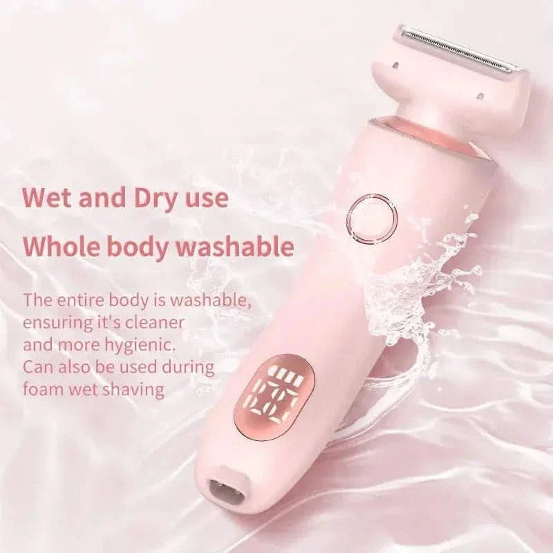 2-in-1 Rechargeable Hair Removal Epilator - Gentle, Waterproof Shaver for Silky Smooth Skin | USB Rechargeable &amp; Pain-Free