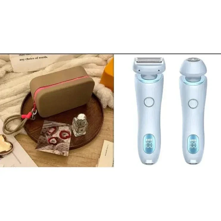 2-in-1 Rechargeable Hair Removal Epilator - Gentle, Waterproof Shaver for Silky Smooth Skin | USB Rechargeable &amp; Pain-Free