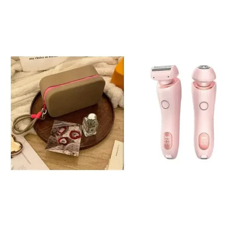 2-in-1 Rechargeable Hair Removal Epilator - Gentle, Waterproof Shaver for Silky Smooth Skin | USB Rechargeable &amp; Pain-Free