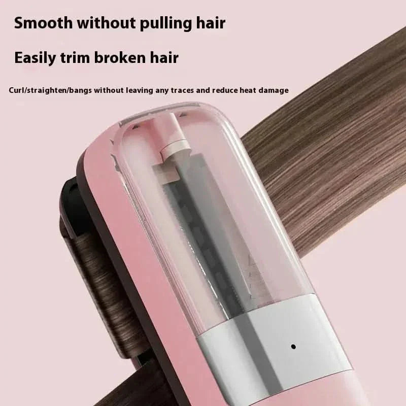 2-in-1 Rechargeable Hair Styling Tool - Cordless Trimmer & Hair Waver for Waves, Curls & Precision Shaping