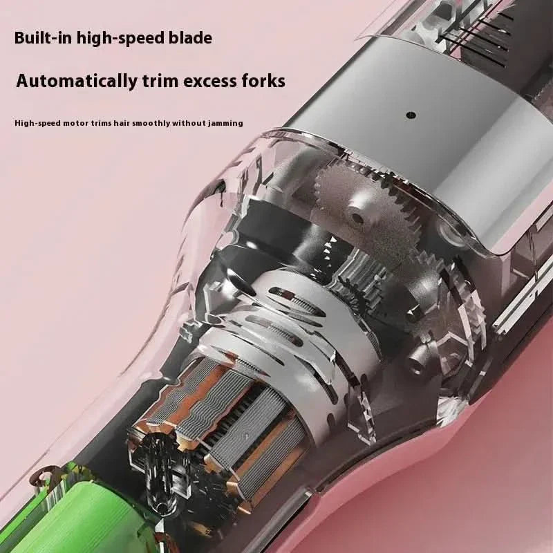 2-in-1 Rechargeable Hair Styling Tool - Cordless Trimmer & Hair Waver for Waves, Curls & Precision Shaping