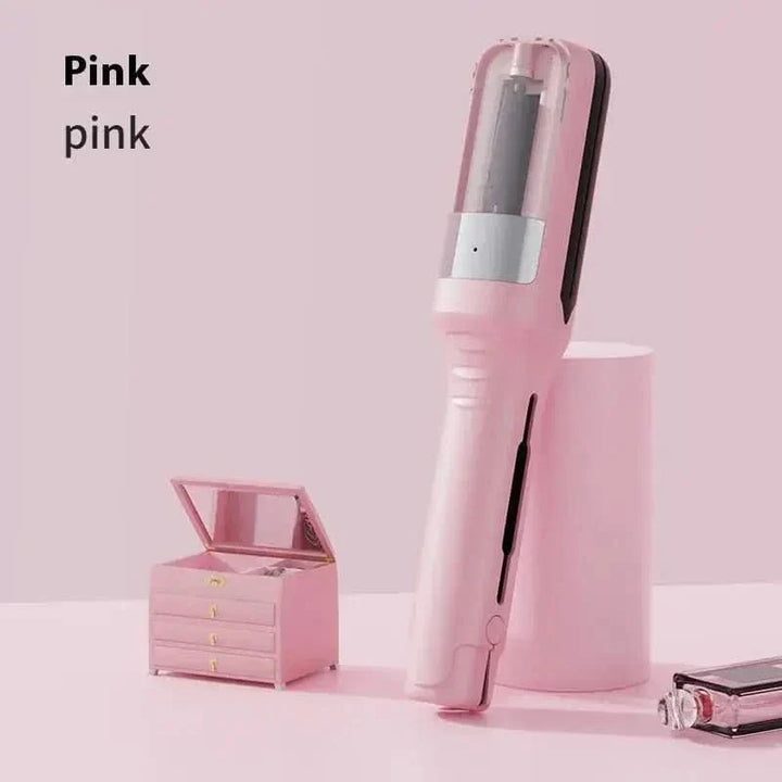 2-in-1 Rechargeable Hair Styling Tool - Cordless Trimmer & Hair Waver for Waves, Curls & Precision Shaping