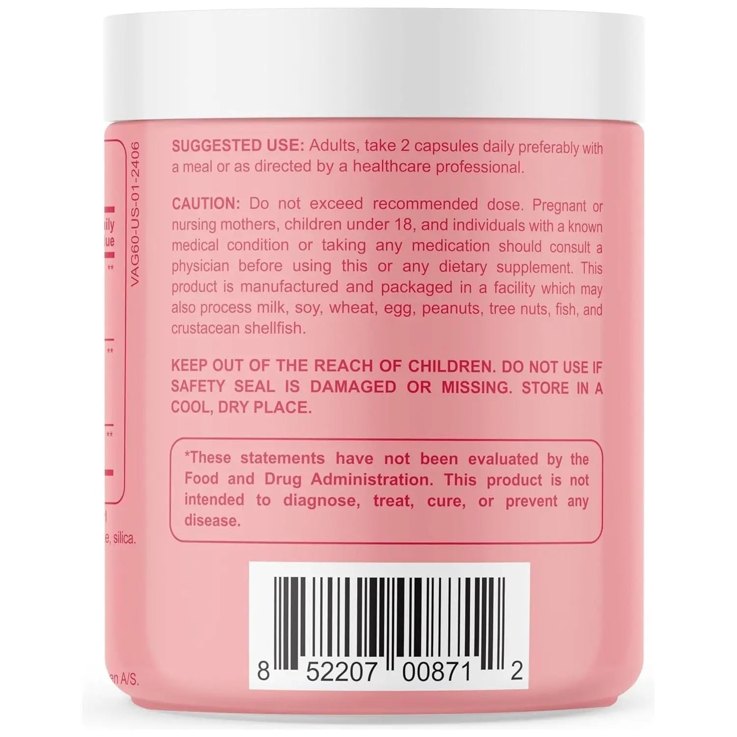 Sunergetic Vaginal Probiotic 60 Capsules | Clinically Studied UREX + Cranberry for pH Balance, Vaginal Flora & Urinary Tract Health