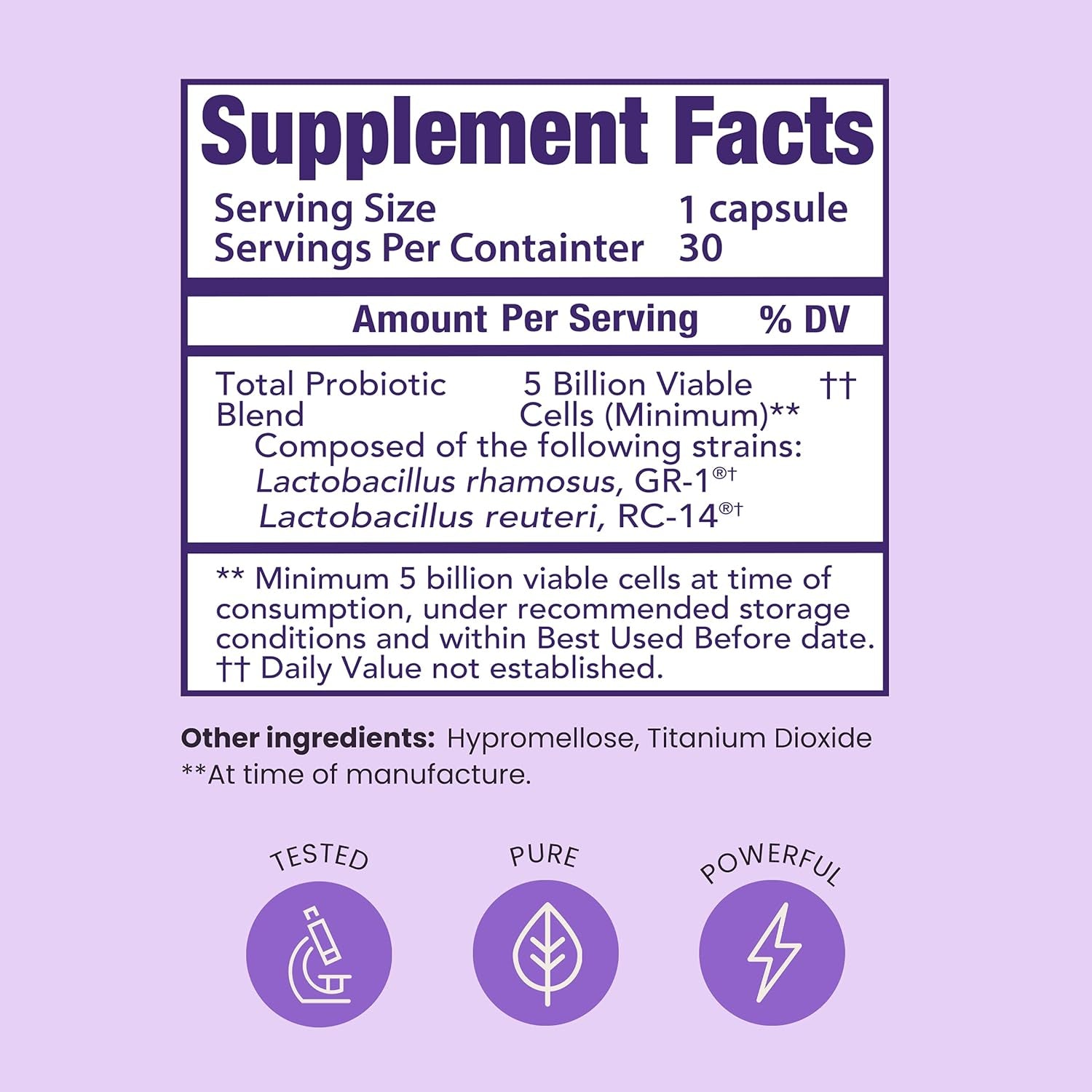 HPD Rx Pro-Fem #1 Vaginal Health Probiotic 30 Capsules | Clinically Proven Support for pH Balance, Yeast & UTI Relief