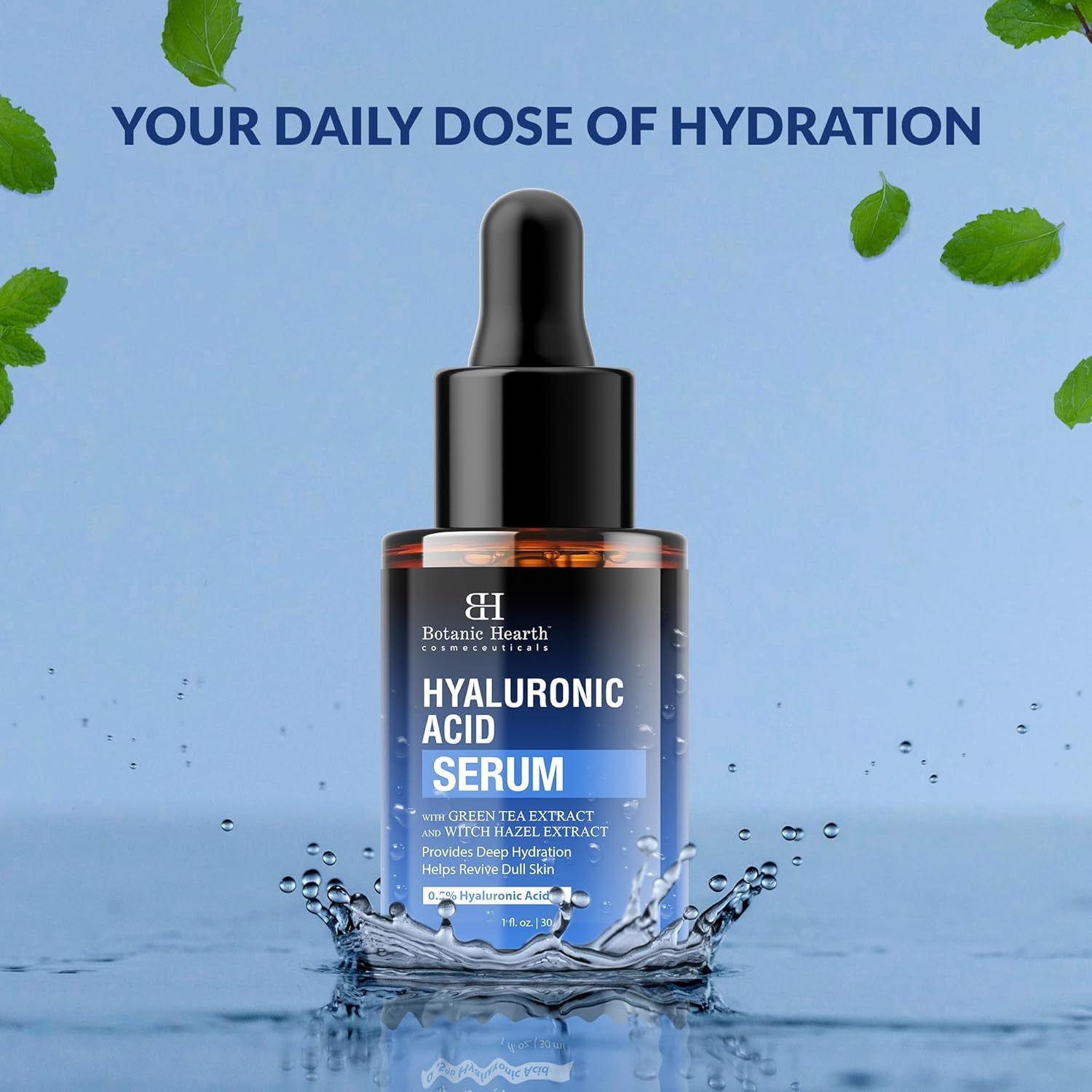Botanic Hearth Hyaluronic Acid Serum ¨C 30ml | Deep Hydration & Plumping for Smooth, Youthful Skin