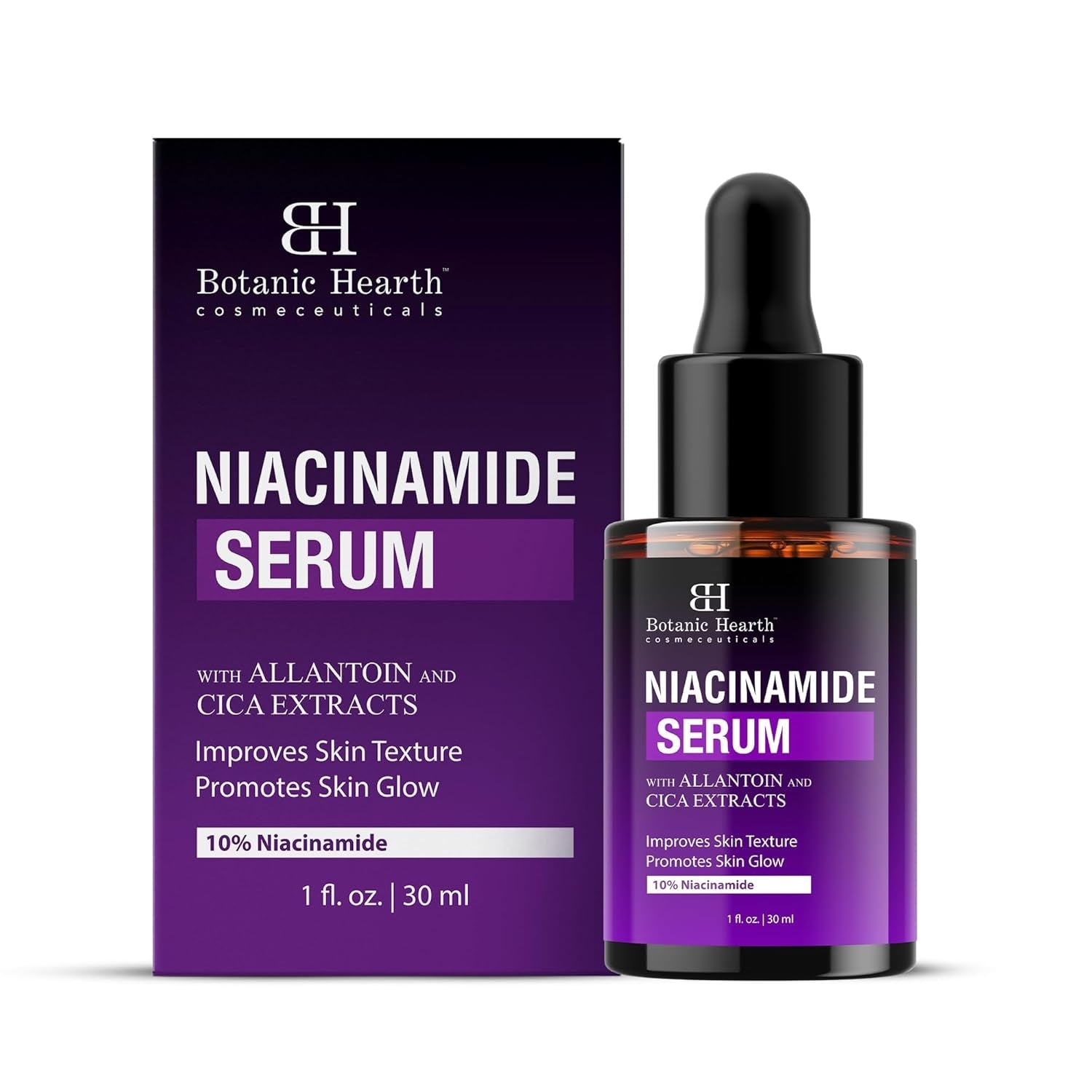 Botanic Hearth Niacinamide Serum 30ml | Pore-Refining, Brightening Serum for Glowing, Even Skin