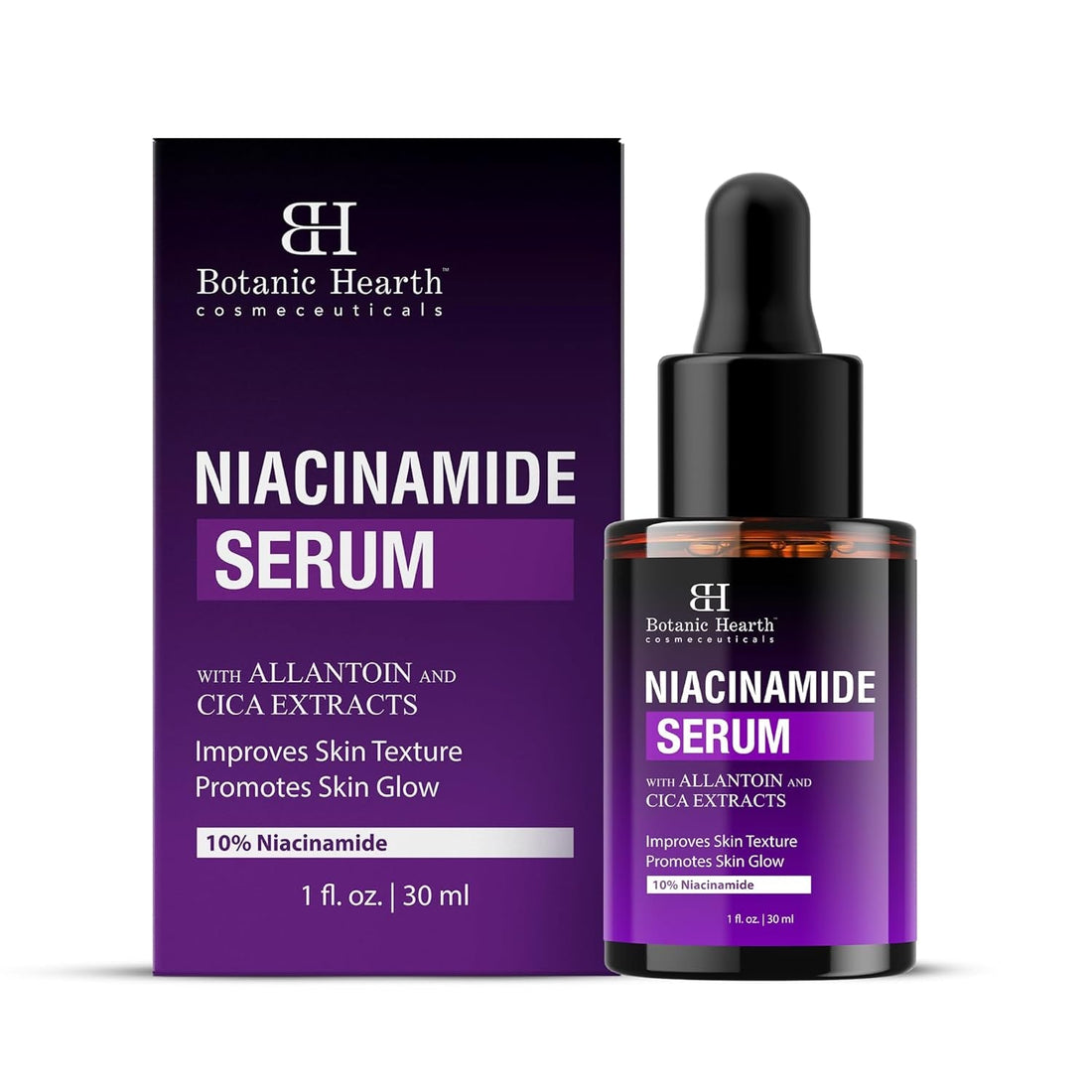 Botanic Hearth Niacinamide Serum 30ml | Pore-Refining, Brightening Serum for Glowing, Even Skin