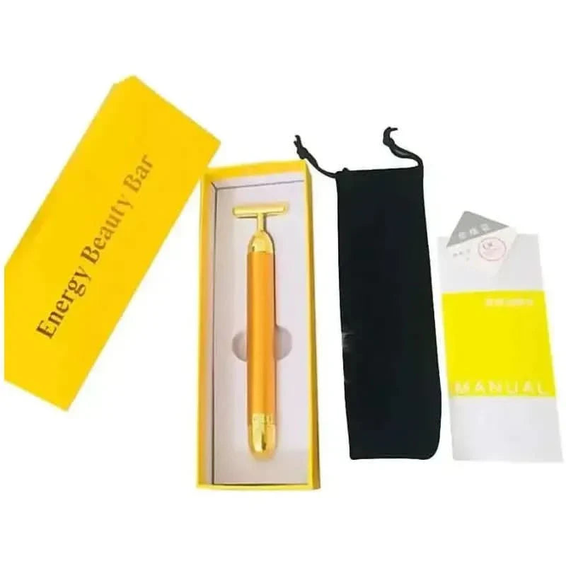 24K Gold Facial Roller Massager - Elevate Your Skincare Routine with Luxury