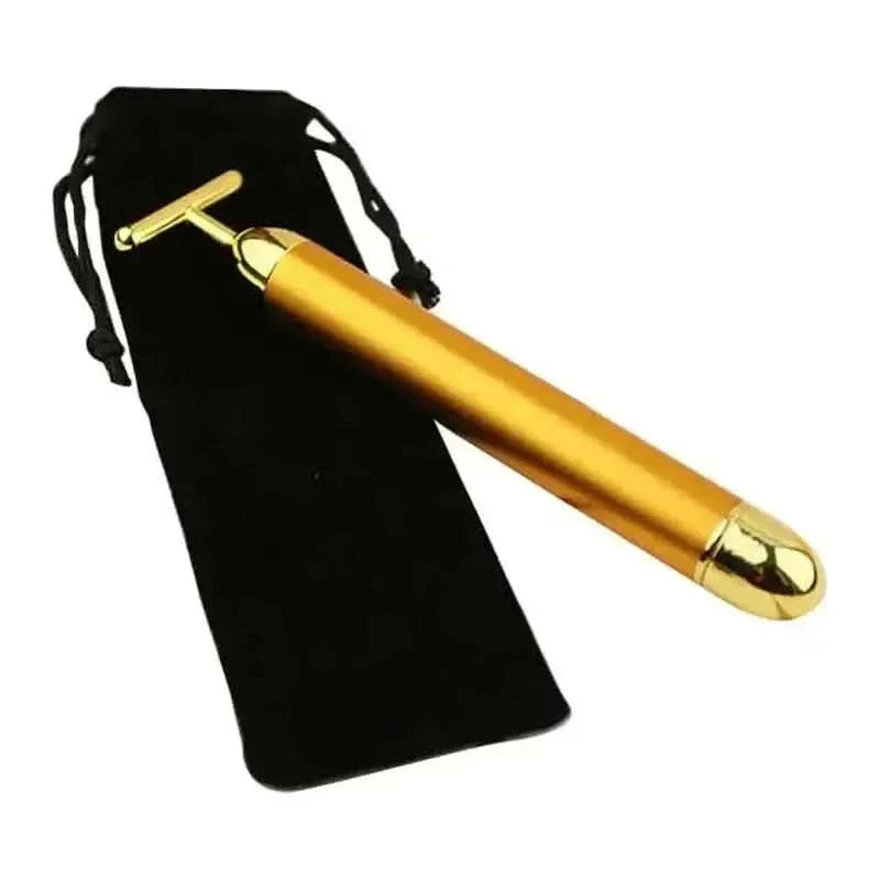 24K Gold Facial Roller Massager - Elevate Your Skincare Routine with Luxury