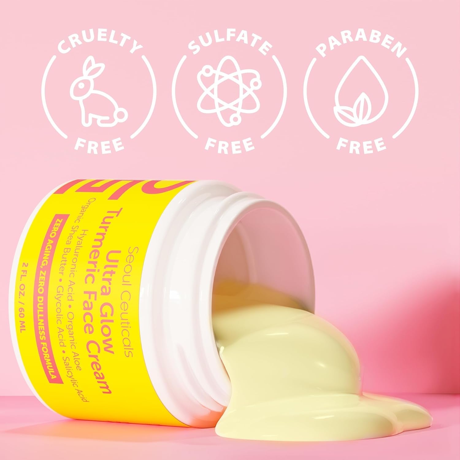 SeoulCeuticals Ultra Glow Turmeric Face Cream – 60ml | The Multi-Action Brightening &  Resurfacing Cream for Dull Ageing Skin