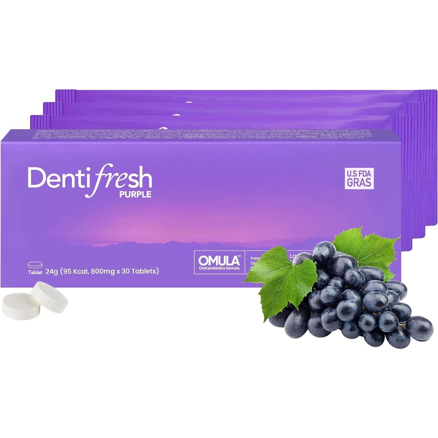 K-Nutra Dentifresh Purple - 30 Tablets | Probiotic Oral Care & Fresh Breath Support
