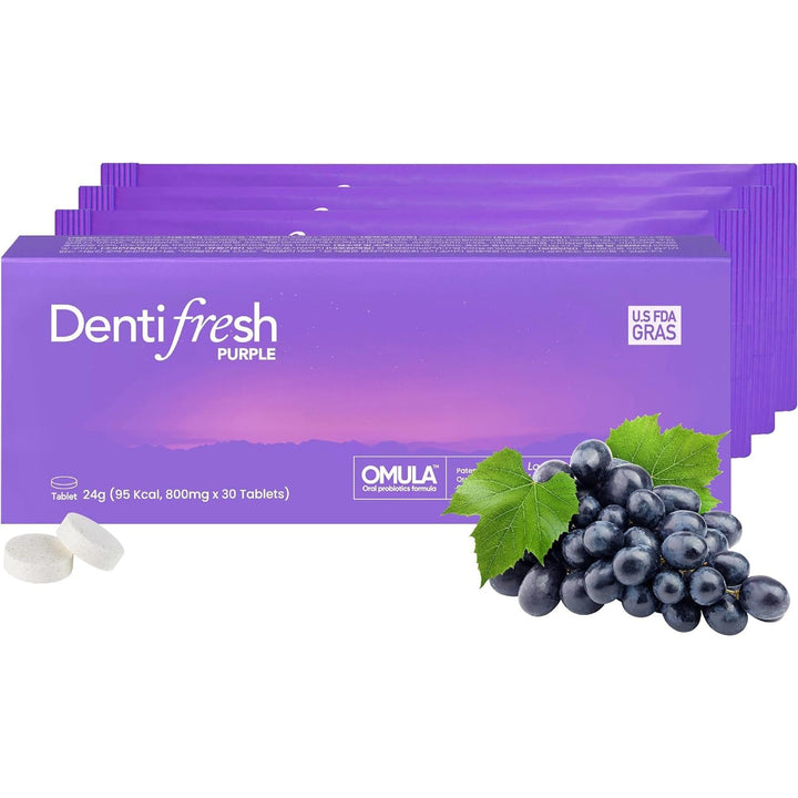 K-Nutra Dentifresh Purple - 30 Tablets | Probiotic Oral Care & Fresh Breath Support