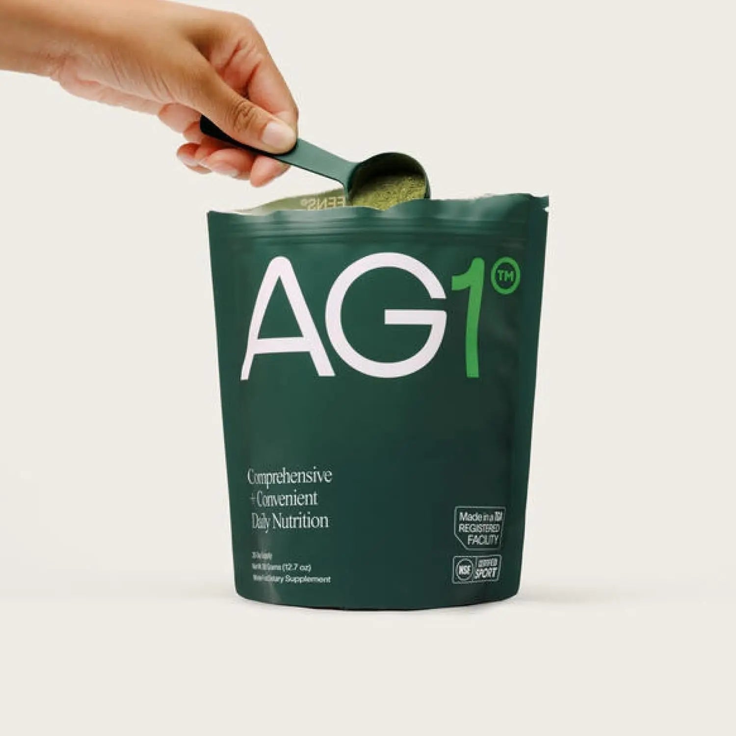 AG1 Greens Powder Refill Pouch – 360g, 30-Day Supply | All-in-One Daily Nutrition & Gut Health Support