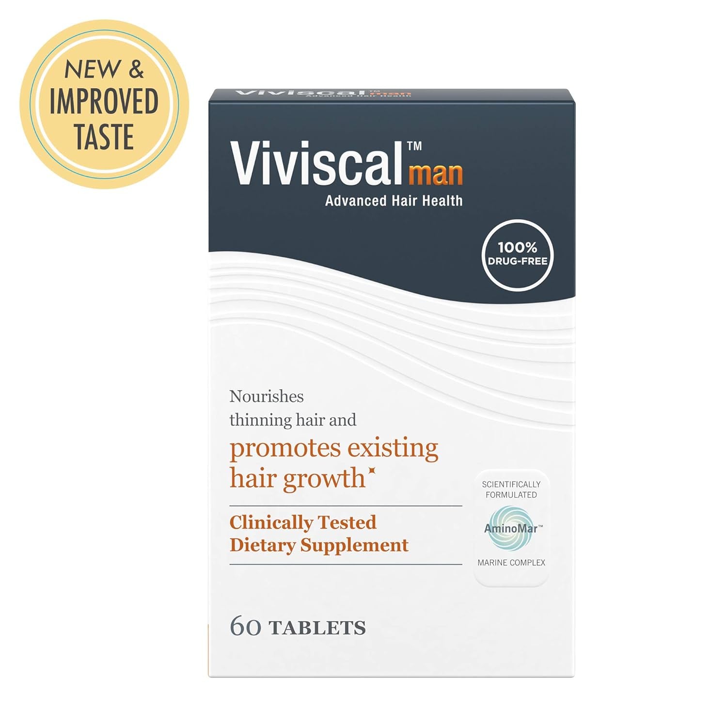 Viviscal Man Advanced Hair Health – 60 Tablets Clinically Proven Drug-Free Hair Growth for Men