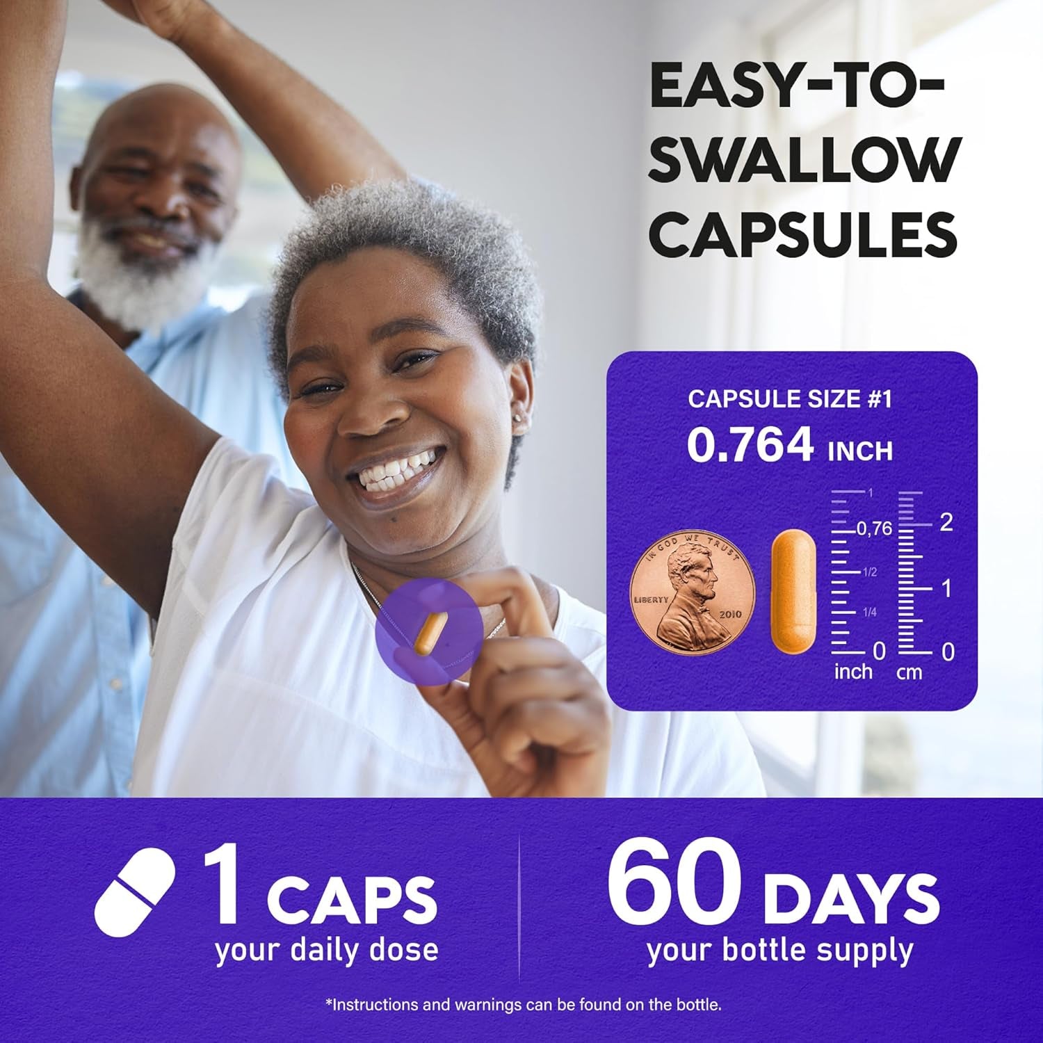 NUTRAHARMONY 5-MTHF Methylfolate Supplement 60 Capsules | High-Potency Active B9 with B2, B6, B12 & Magnesium