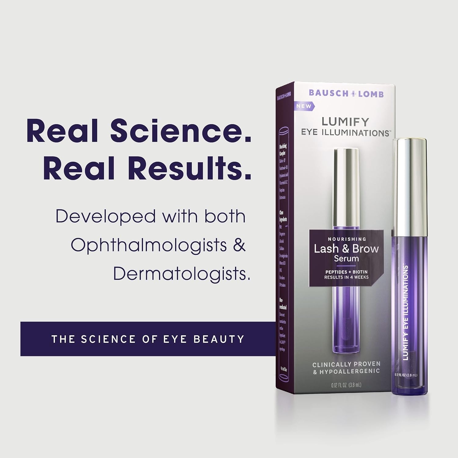 LUMIFY Eye Illor LUMIFY Eye Illuminations Nourishing Lash & Brow Serum 3.8ml | Fuller-Looking Lashes & Brows in Just 4 Weeks!