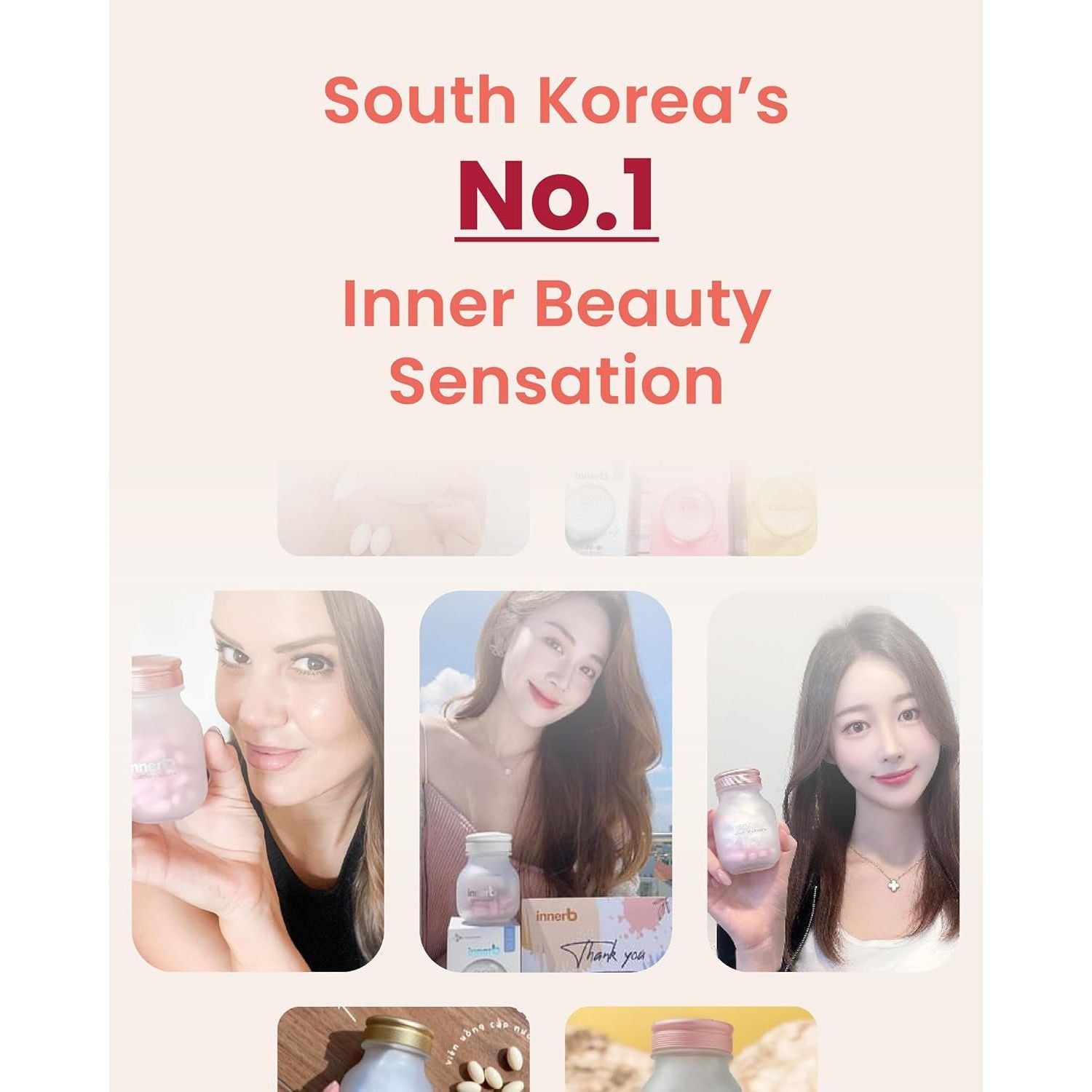 CJ Wellcare Innerb Collactive Collagen - 84 Tablets | Premium French Marine Collagen for Youthful, Elastic Skin