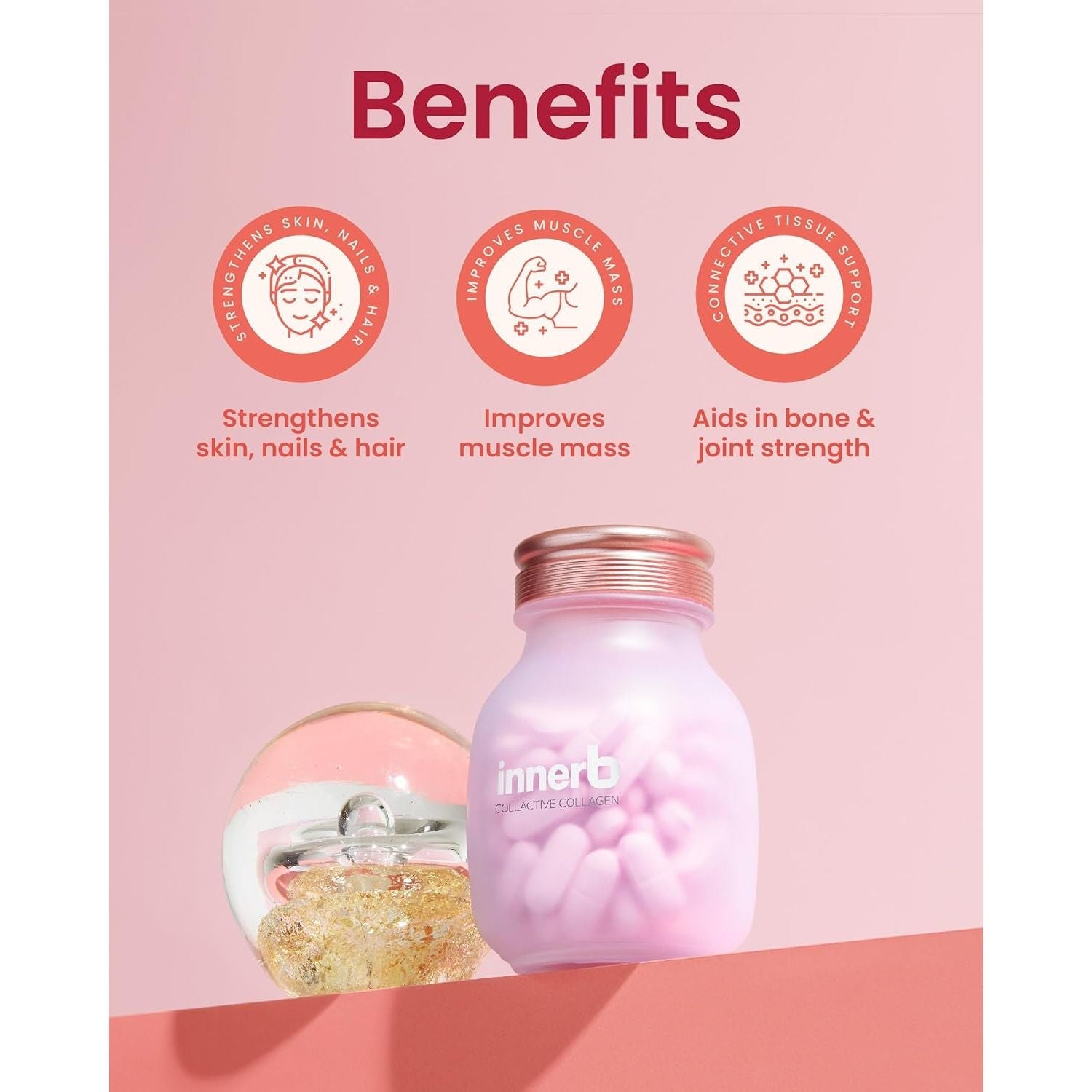 CJ Wellcare Innerb Collactive Collagen - 84 Tablets | Premium French Marine Collagen for Youthful, Elastic Skin