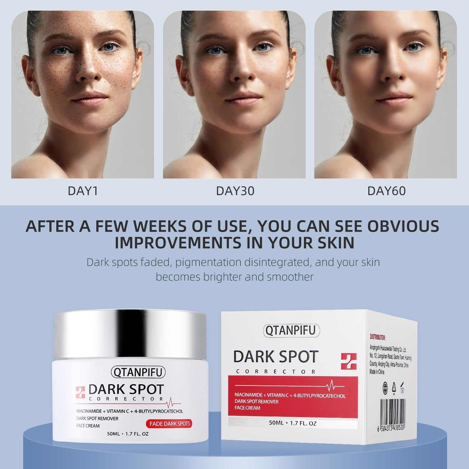 QTANPIFU Dark Spot Corrector – 50ml | The Professional-Strength Targeted Solution for Stubborn Hyperpigmentation