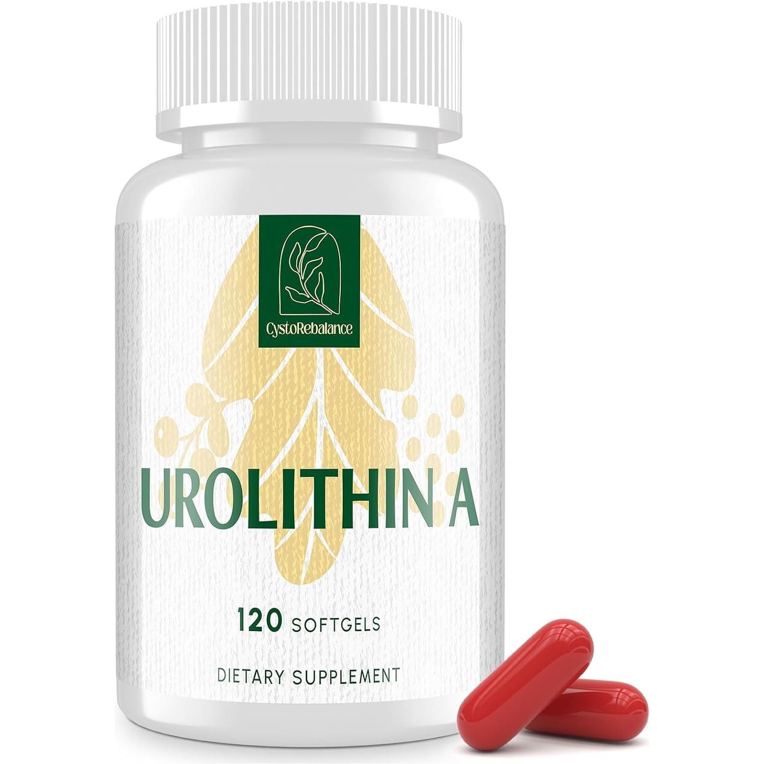 CystoRebalance Urolithin A - 120 Softgels | 2000mg High-Absorption Cellular Health Supplement