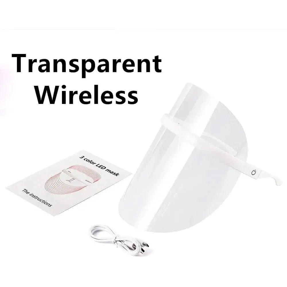 3 Colors LED Light Anti-aging Therapy Face Mask