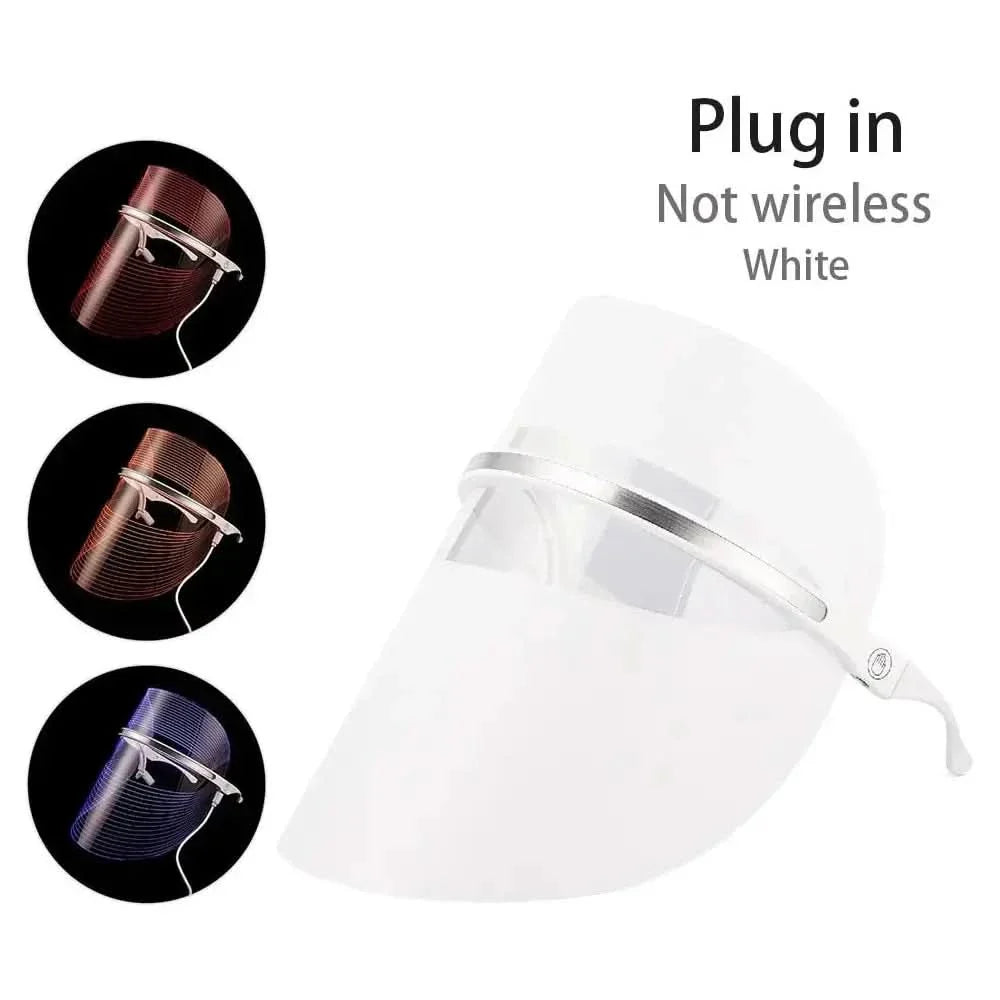 3 Colors LED Light Anti-aging Therapy Face Mask