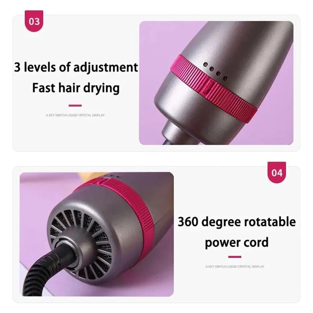 3-in-1 Hot Air Comb | Straighten, Curl & Volumize with Ease