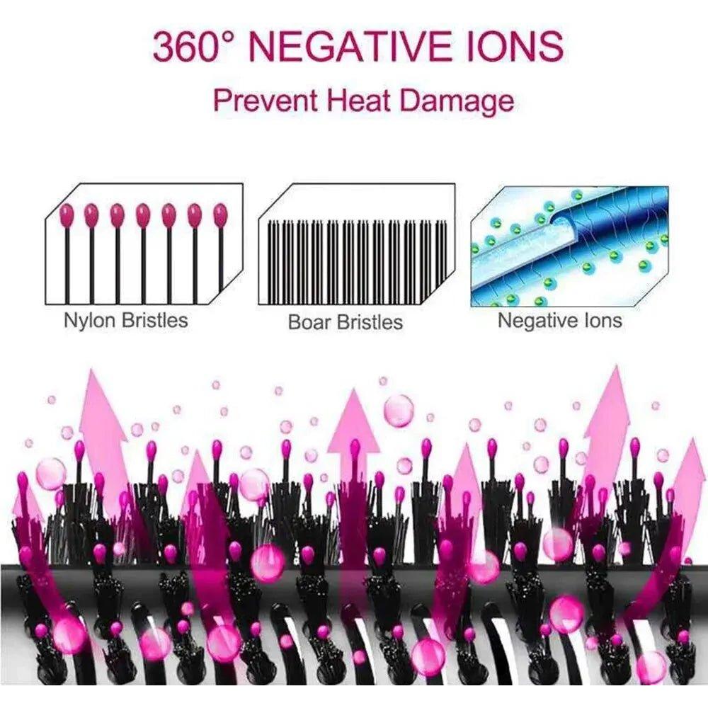 3-in-1 Hot Air Comb | Straighten, Curl & Volumize with Ease