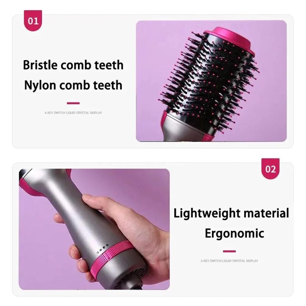 3-in-1 Hot Air Comb | Straighten, Curl & Volumize with Ease