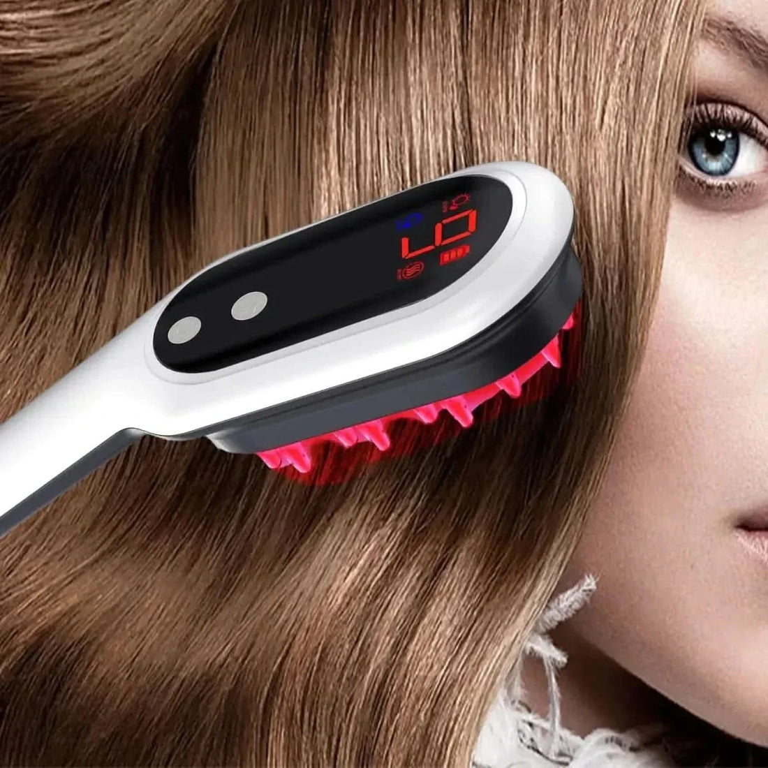 3-in-1 Wireless Massage Comb - Scalp Massager, Heat Therapy & Detangling Brush | Rechargeable & Portable